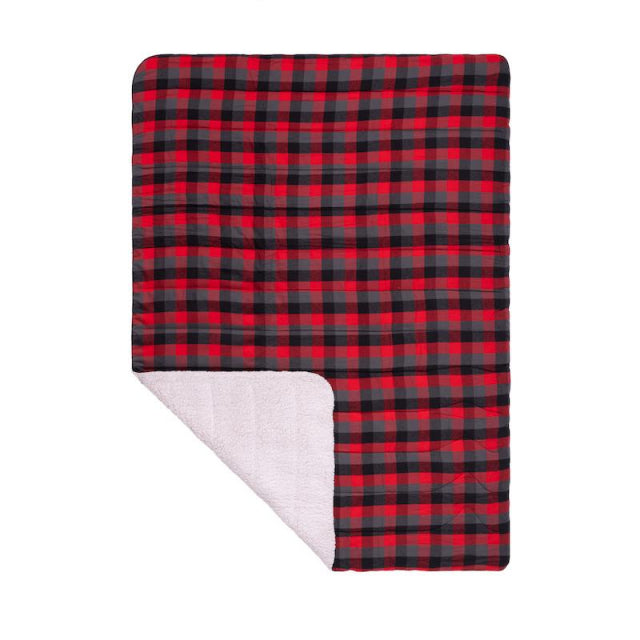 Printed Flannel Sherpa Blanket